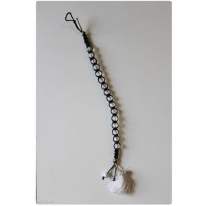 Crystal hair wrap macrame